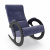 Кресло-качалка Модель 3 (Венге/Ткань синяя Verona Denim Blue)
