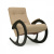 Кресло-качалка Модель 3 (Венге/Ткань бежевая Malta 03 А)