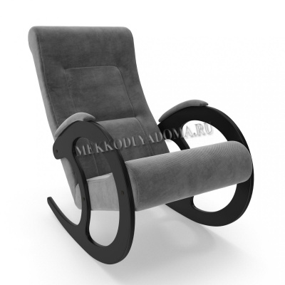 Кресло-качалка Модель 3 (Венге/Ткань серая Verona Antazite Grey)