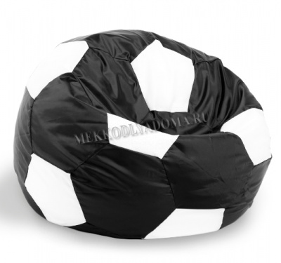 Кресло-мешок Мяч  XXL (Черный/Белый)