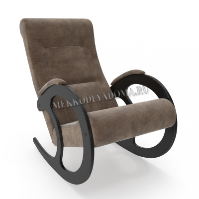 Кресло-качалка Модель 3 (Венге/Ткань коричневая Verona Brown)