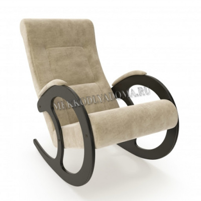 Кресло-качалка Модель 3 (Орех/Ткань ваниль Verona Vanilla)